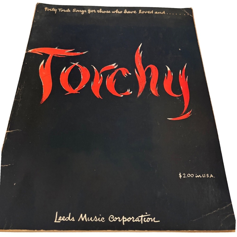 Vintage 1957 Torchy Songbook Leeds Music 40 Torch Songs Piano Guitar Ukulele